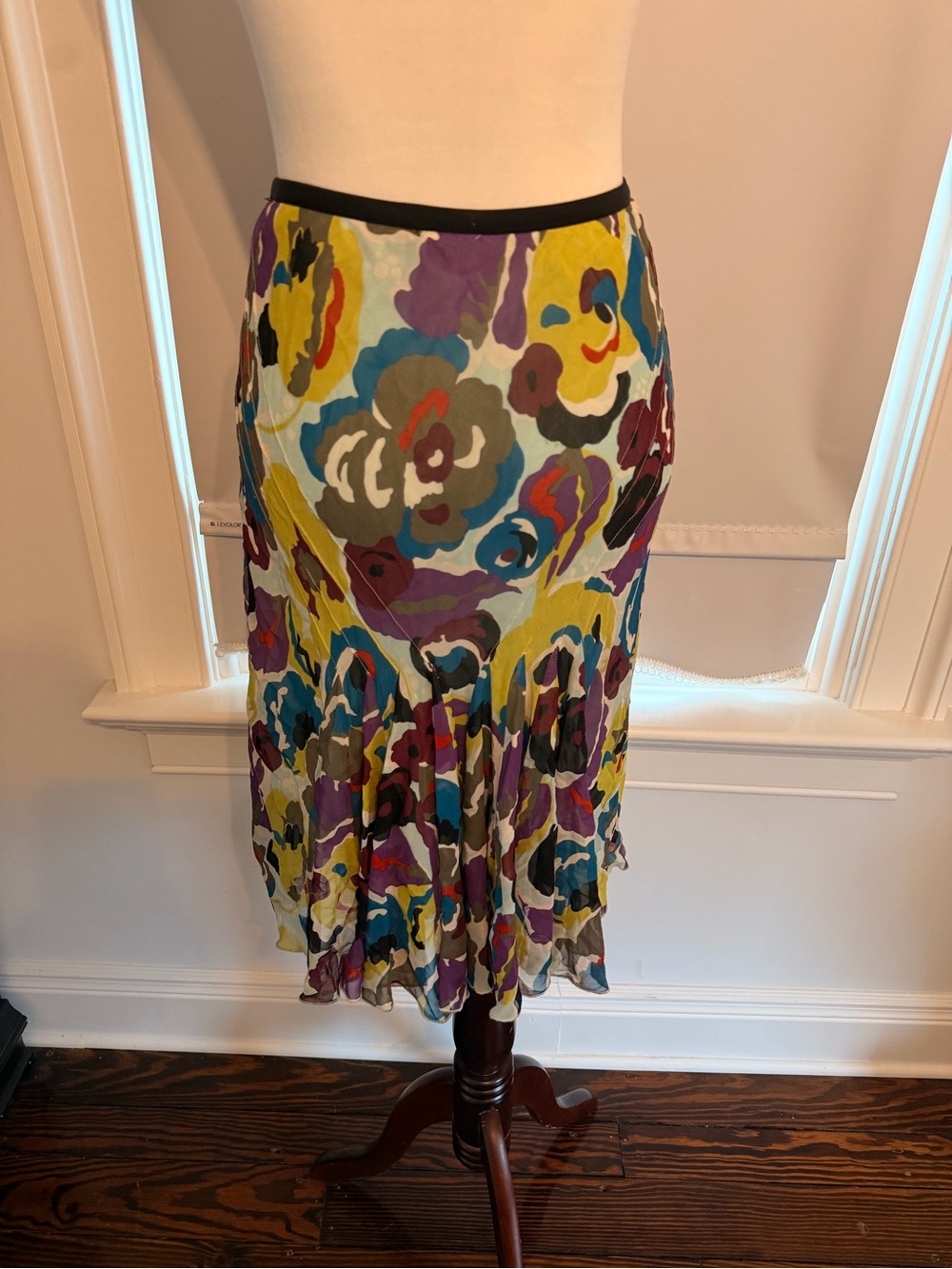 Ideology Multi-Color Floral Circle Skirt - Picture 5 of 8